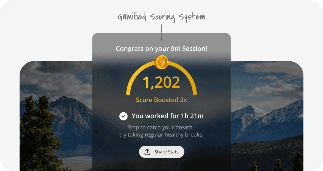 Centered scoring system
